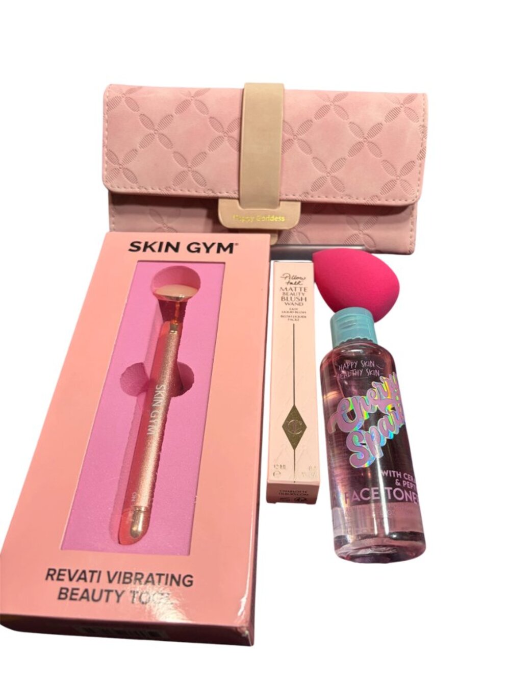 PINK BUNDLE WALLET AND SKIN CARE